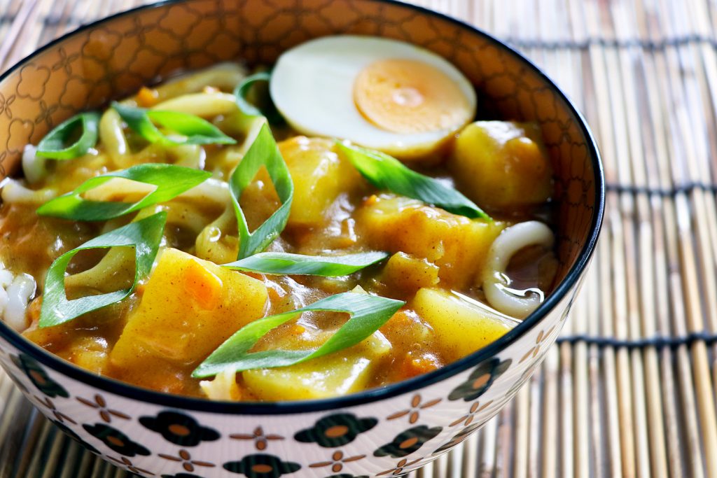 Vegetarian Curry Udon Noodles Asian Inspirations