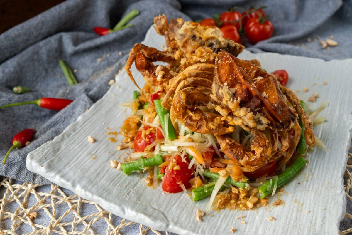 Soft Shell Crab Som Tum