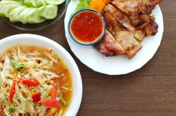 Green Papaya Salad with Grilled Chicken (Som Tum Gai Yang)