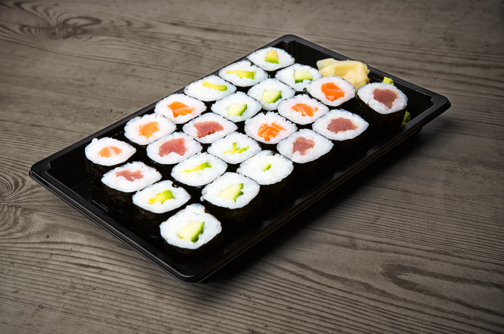 Assorted Sushi Rolls Nori Maki Asian Inspirations