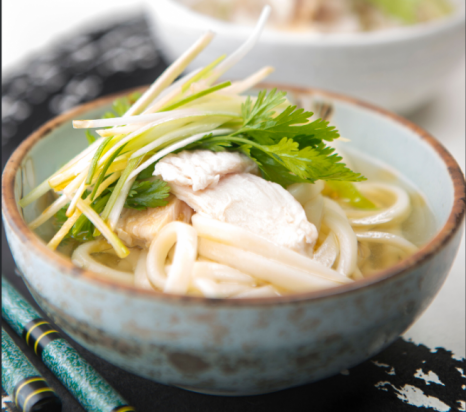 Udon Chicken Soup with Coriander and Ginger | Asian Inspirations