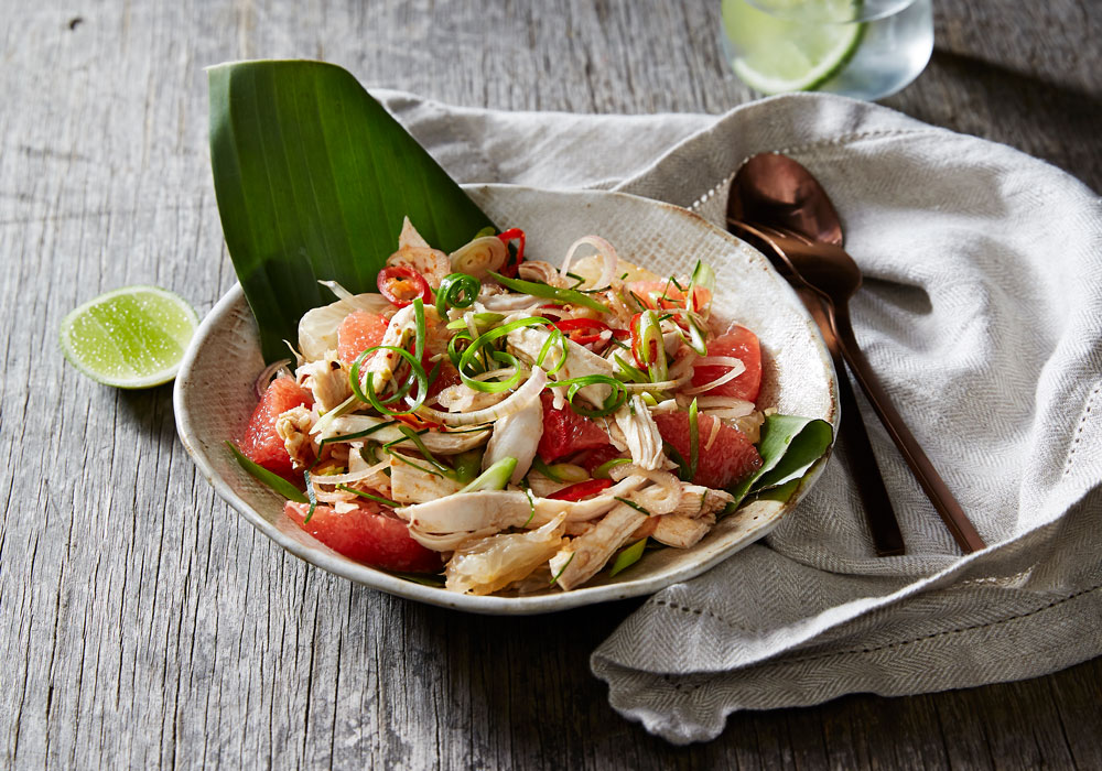 Poached Chicken Salad (Yum Som-O Gai Sheek) | Asian Inspirations