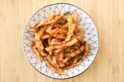 Spicy Korean Radish (Mu Saengchae Namul)