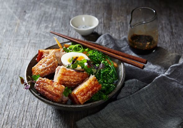 Crispy Pork Belly (Moo Krob Nam Ma Prow)