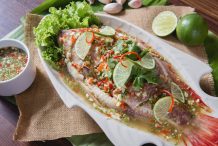 Thai Steamed Fish with Chilli and Lime