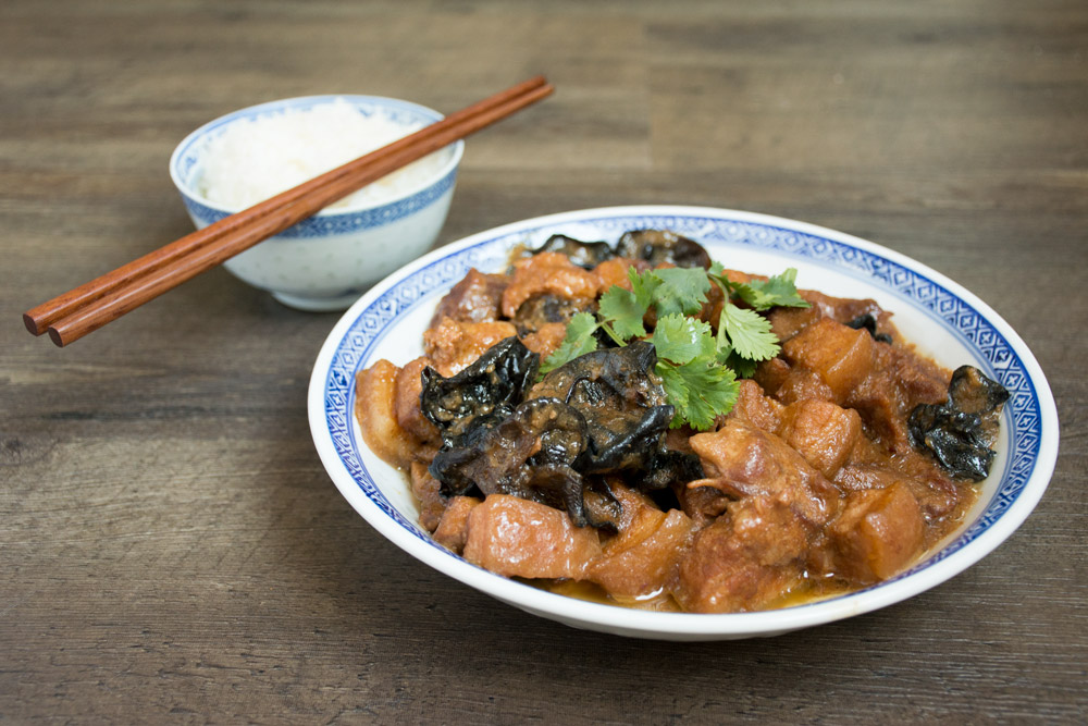 Hakka Braised Pork Belly With Wood-Ear Fungus (Char Yoke) | Asian ...