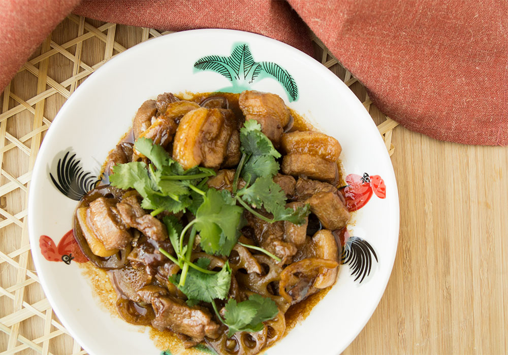 Braised Pork Belly With Lotus Root Asian Inspirations