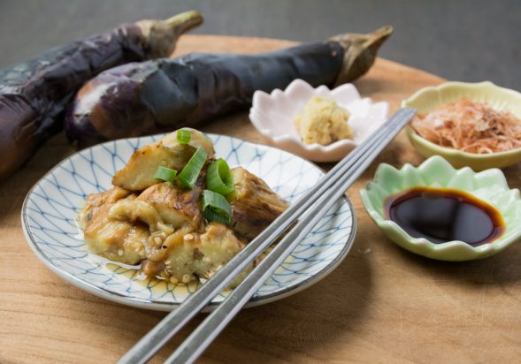 Grilled Japanese Eggplant (Yaki Nasu)
