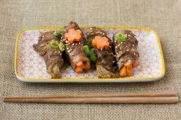 Easy Carrot & Enoki Beef Rolls