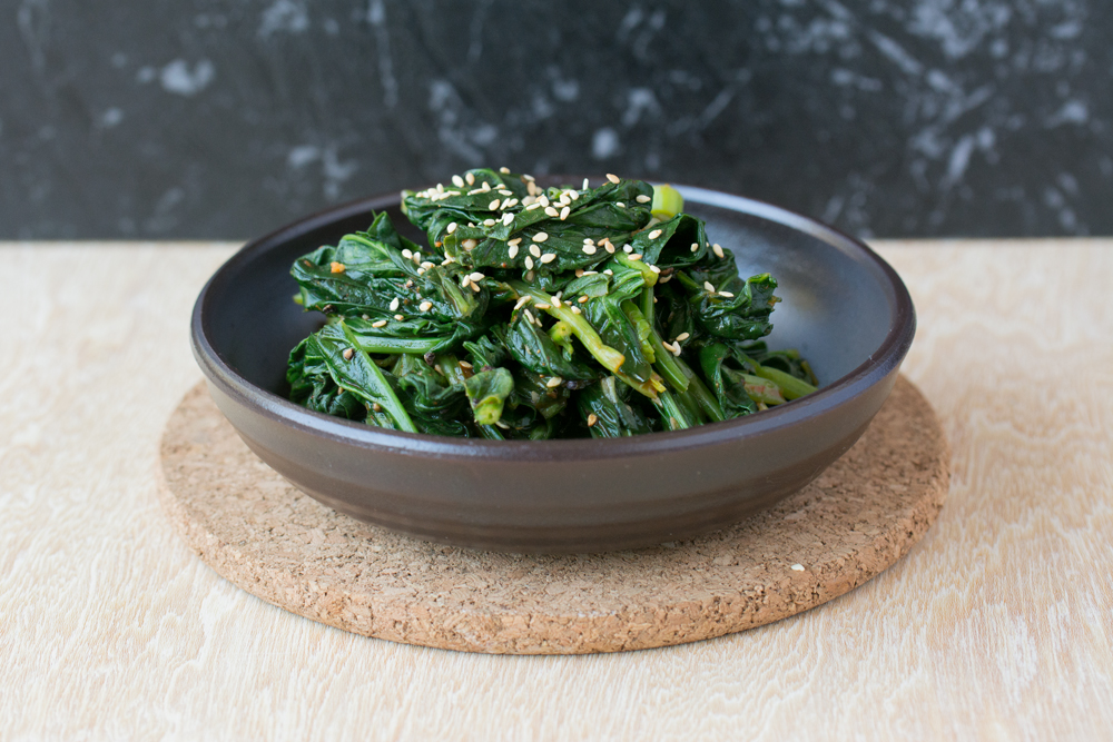Korean Spinach Side Dish Sigeumchi Namul Asian Inspirations
