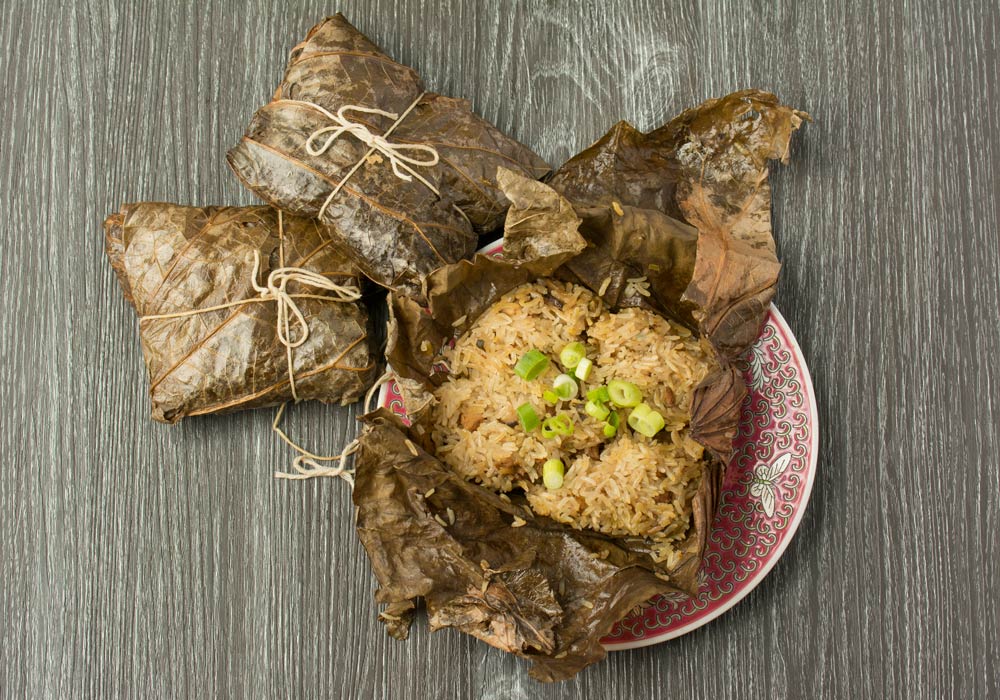 Lotus Leaf Wrapped Sticky Rice (Hor Yip Fan) | Asian Inspirations