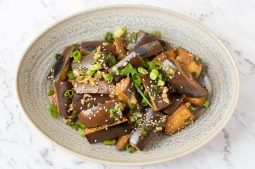 Korean Steamed Eggplant (Gaji Namul)