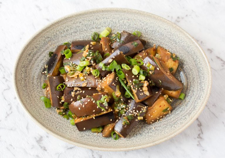 Korean Steamed Eggplant (Gaji Namul) Asian Inspirations