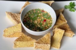 Fried Tofu with Chilli Sauce (Tau Hu Tod)