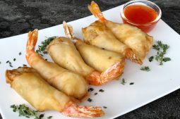 Filipino Stuffed Prawn Rolls (Rellenong Hipon)