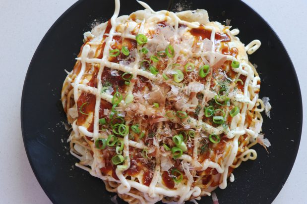 Okonomiyaki, Hiroshima-style — Umi Organic