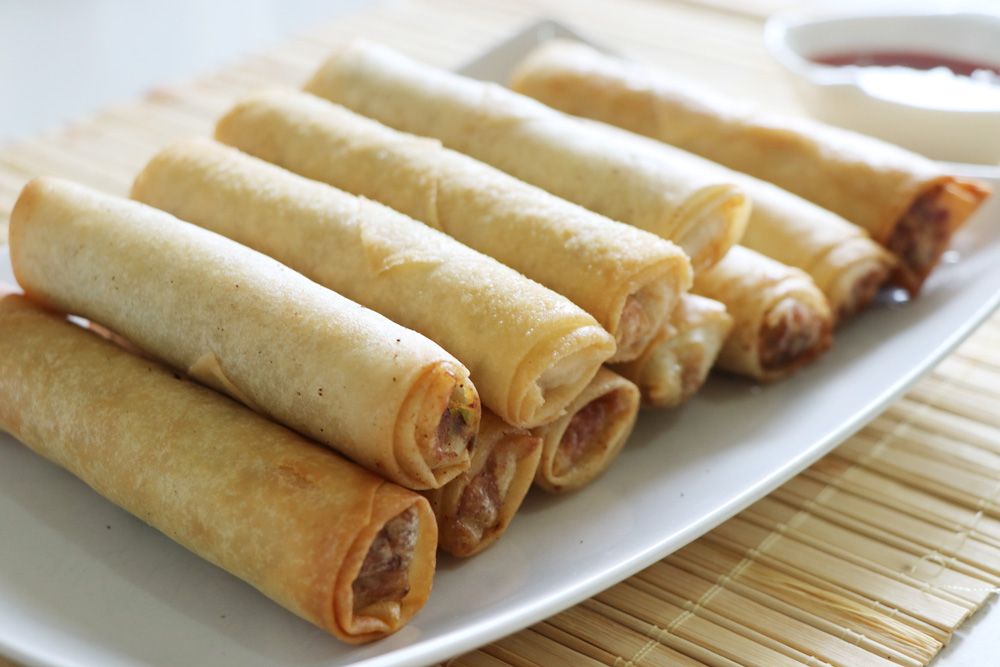 This chicken spring roll recipe is another spring roll variation using grou...