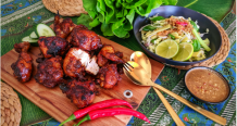 Ayam Panggang Kecap and Karedok