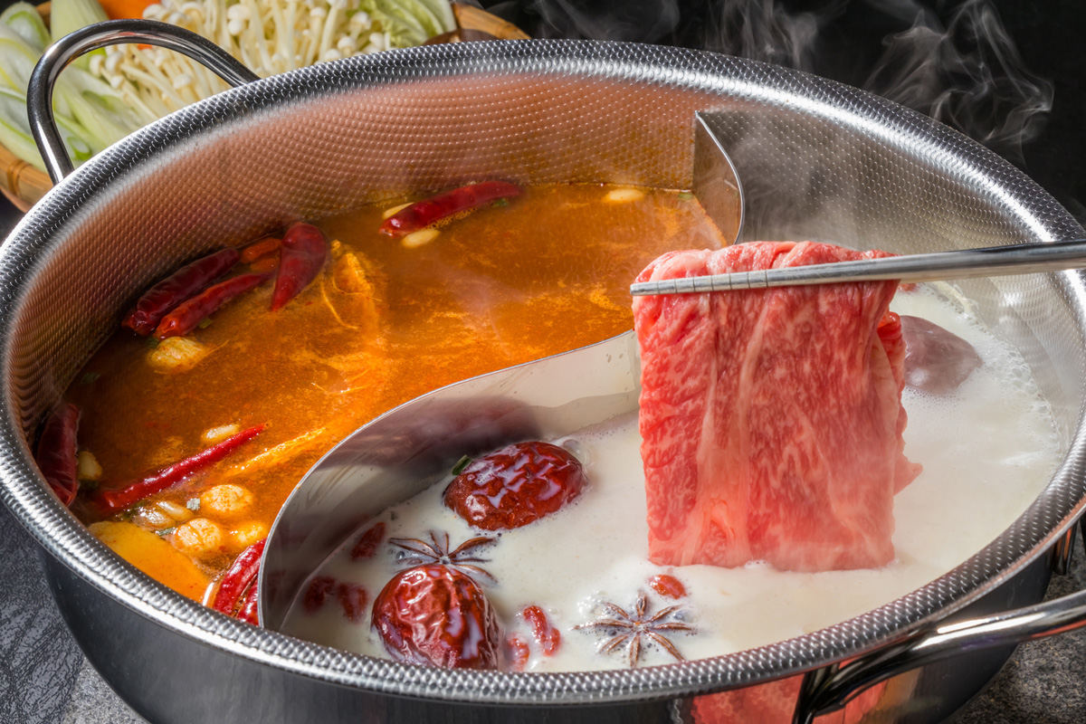 White Pork Bone Soup for Yin Yang Hot Pot