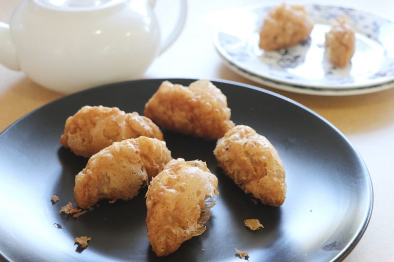 Crispy Fried Yam Puff (Wu Kok) | Asian Inspirations