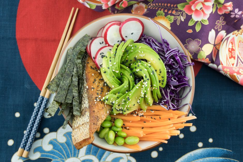 Japanese Salmon Bowl Asian Inspirations