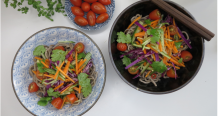 Spicy Rainbow Soba Noodle Salad