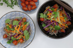 Spicy Rainbow Soba Noodle Salad