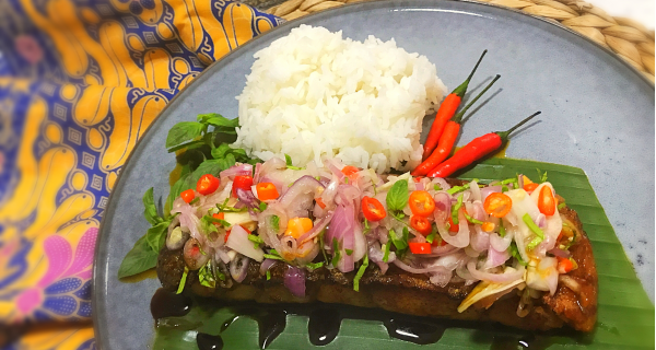 Grilled Barramundi Fish with Sambal Matah