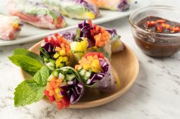 Rainbow Rice Paper Rolls