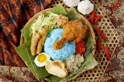 Blue Butterfly Pea Rice Salad (Nasi Kerabu)