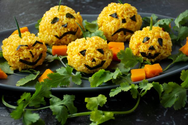 Jack-O-Lantern Onigiri