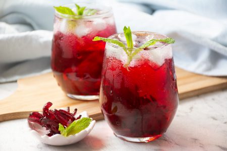 Hibiscus Iced Tea (Nam Krachiap) | Asian Inspirations