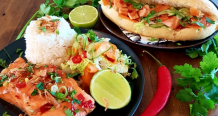 Caramelised Salmon with Pickled Carrot Salad (Two Ways)