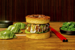 Okonomiyaki Tofu Burger Set