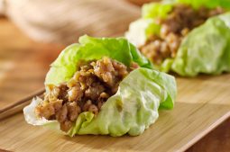 modern chinese recipe - lettuce cups