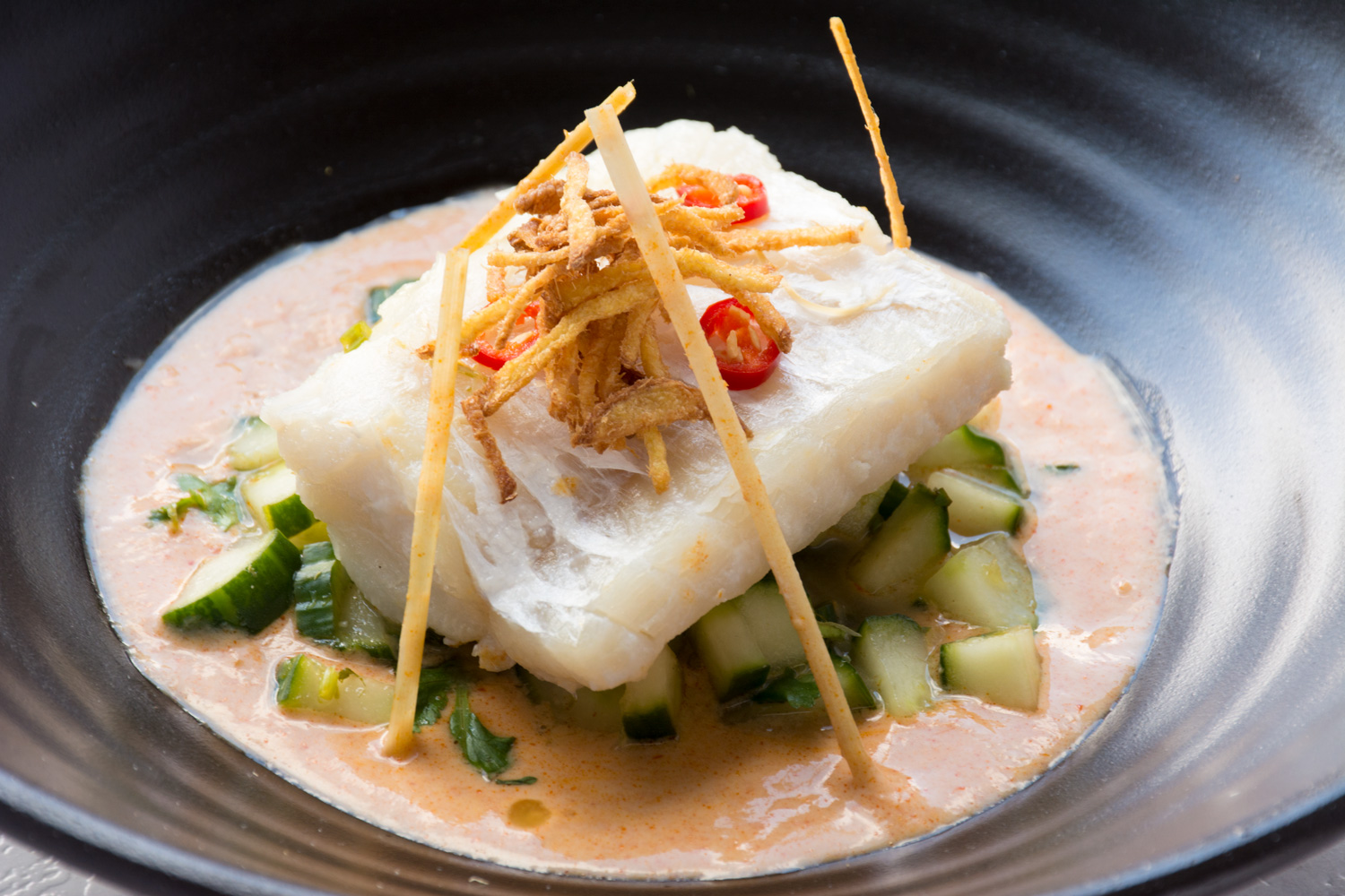 Thai Poached Fish in Red Curry | Asian Inspirations