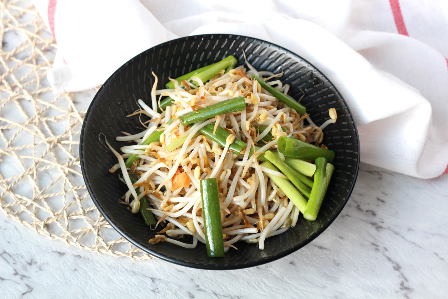 Bean Sprouts with Salted Fish Asian Inspirations