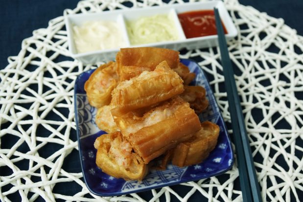Deep Fried Chinese Crullers with Prawns