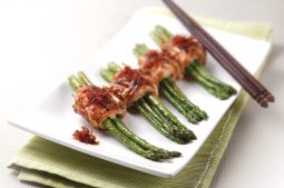 Pan Fried Asparagus and Chicken Roll