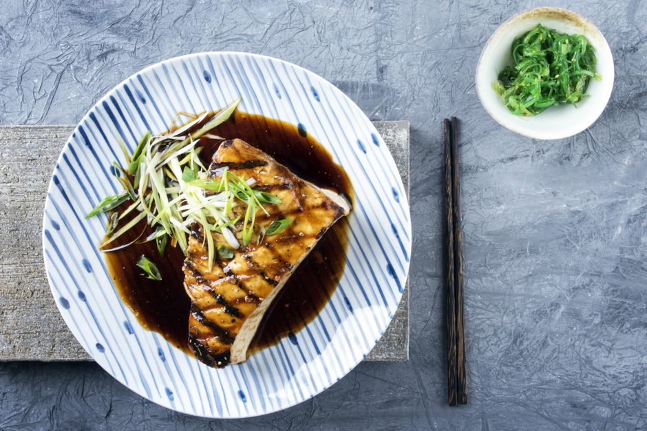 Teriyaki Sword Fish Steak Asian Inspirations
