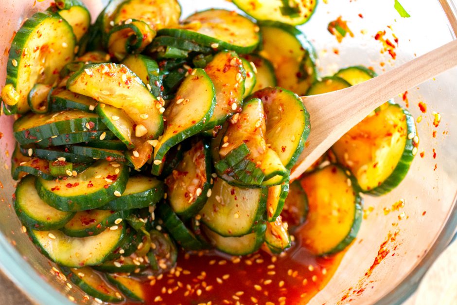 Spicy Cucumber Salad Oi Muchim Asian Inspirations