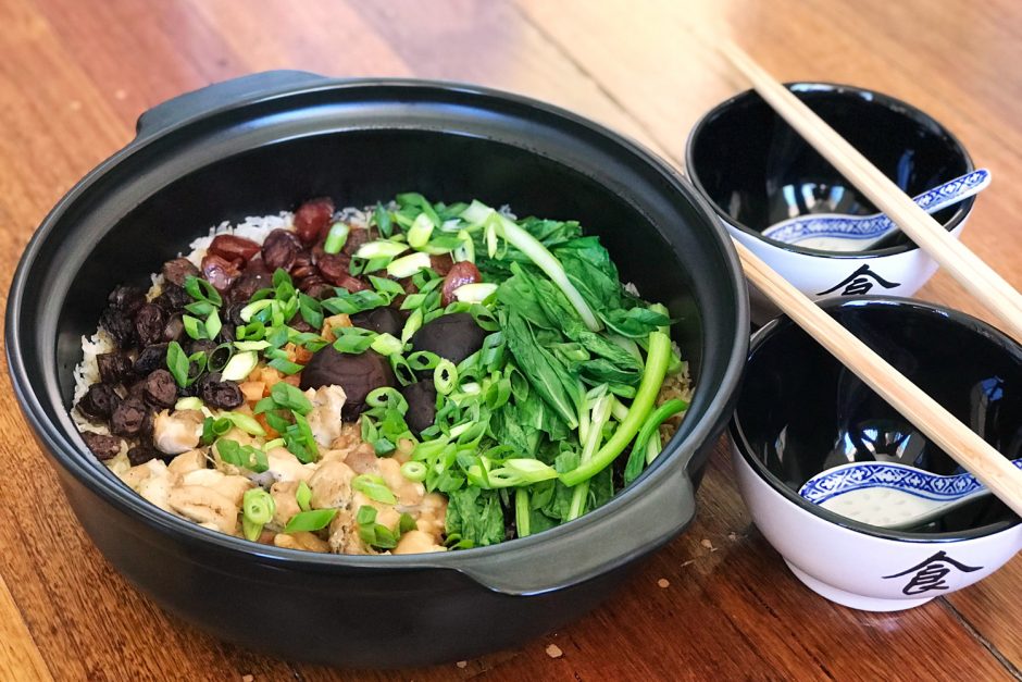 Waxed Meat Claypot Rice (Lap Mei Fan) Asian Inspirations