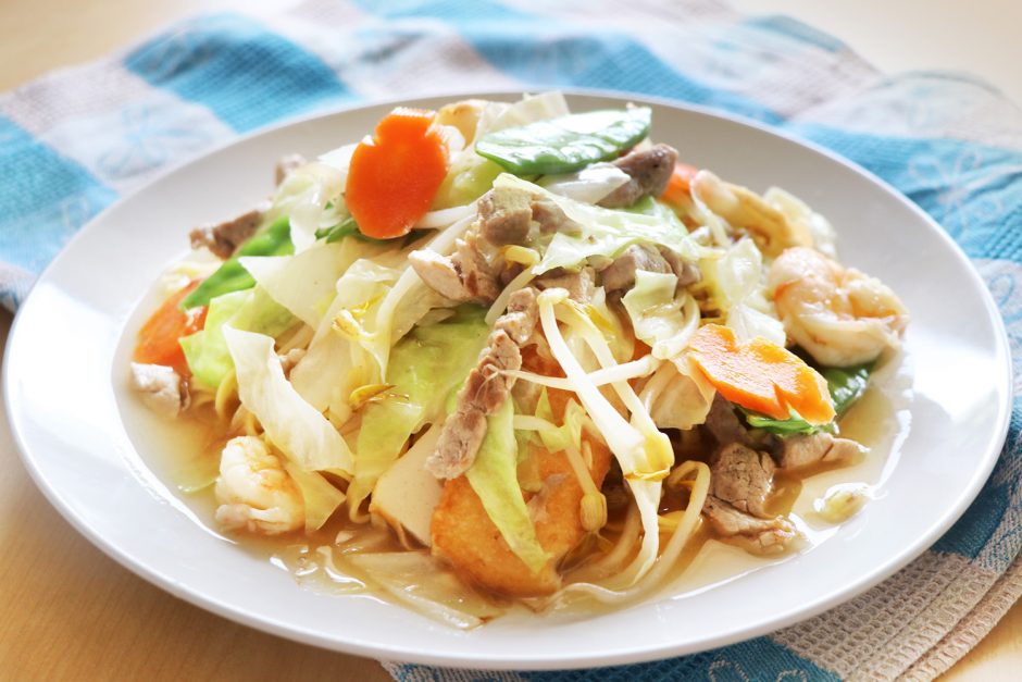 Japanese Crispy Deep Fried Noodle (Sara Udon) Asian Inspirations