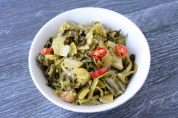 Stir Fried Salted Vegetables (Kiam Chye)