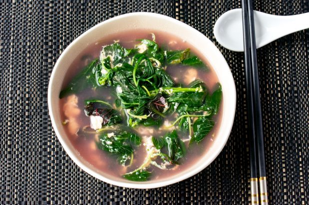 Chinese Spinach Soup with Egg
