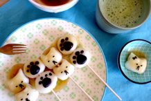 Year of the Dog Mitarashi Dango with Sweet Soy Sauce