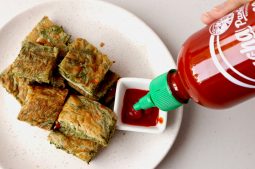 Omelette with Acacia Leaves (Kai-Jiao Cha-Om)