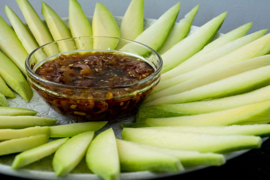 Thai Sweet and Spicy Fruit Dipping Sauce (NamPla Wann) Asian