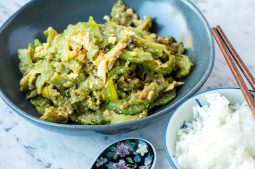 Stir Fried Bitter Gourd with Egg (Mara Pad Kai)