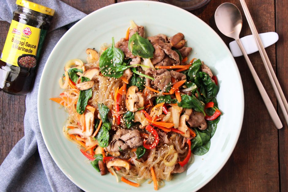 Korean Stir-Fried Noodles with Beef (Japchae) | Asian Inspirations